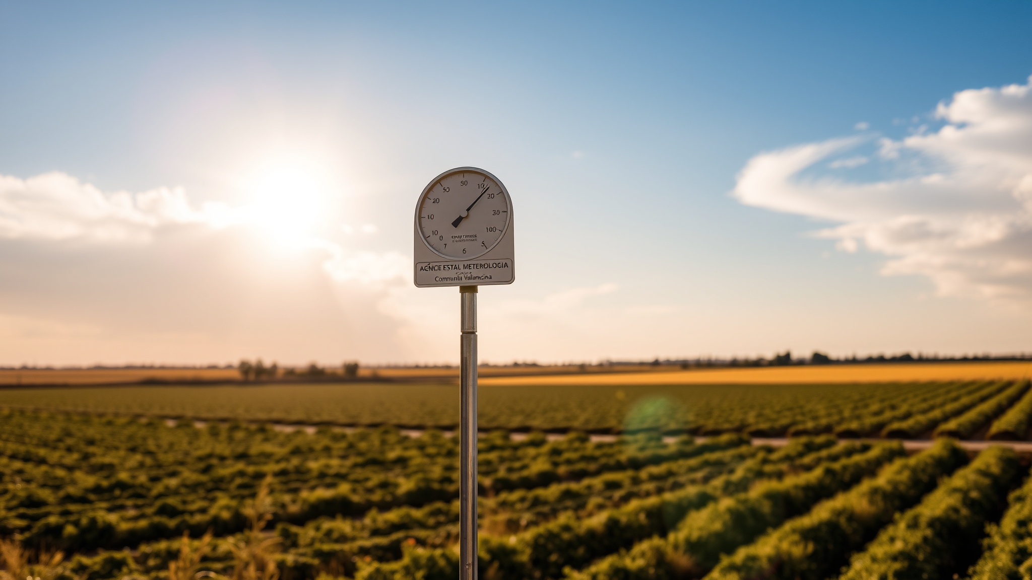 Oratge estable amb màximes de 27 °C a l'interior de València
